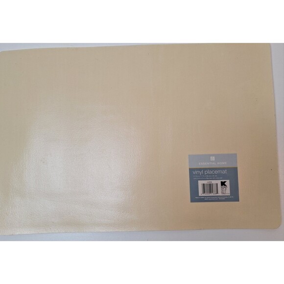 3 Vinyl Coffee Java Placemats-Vintage K-Mart Essential Home-Brown/Wht-Wipe Clean - Picture 3 of 4